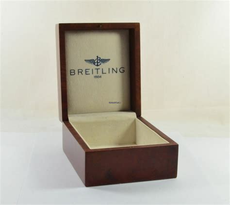 Breitling Scatola Orologi Case Bachelite Vintage IN Legno Radica